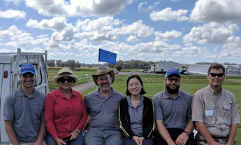 The Crow lab at the Turfgrass field day